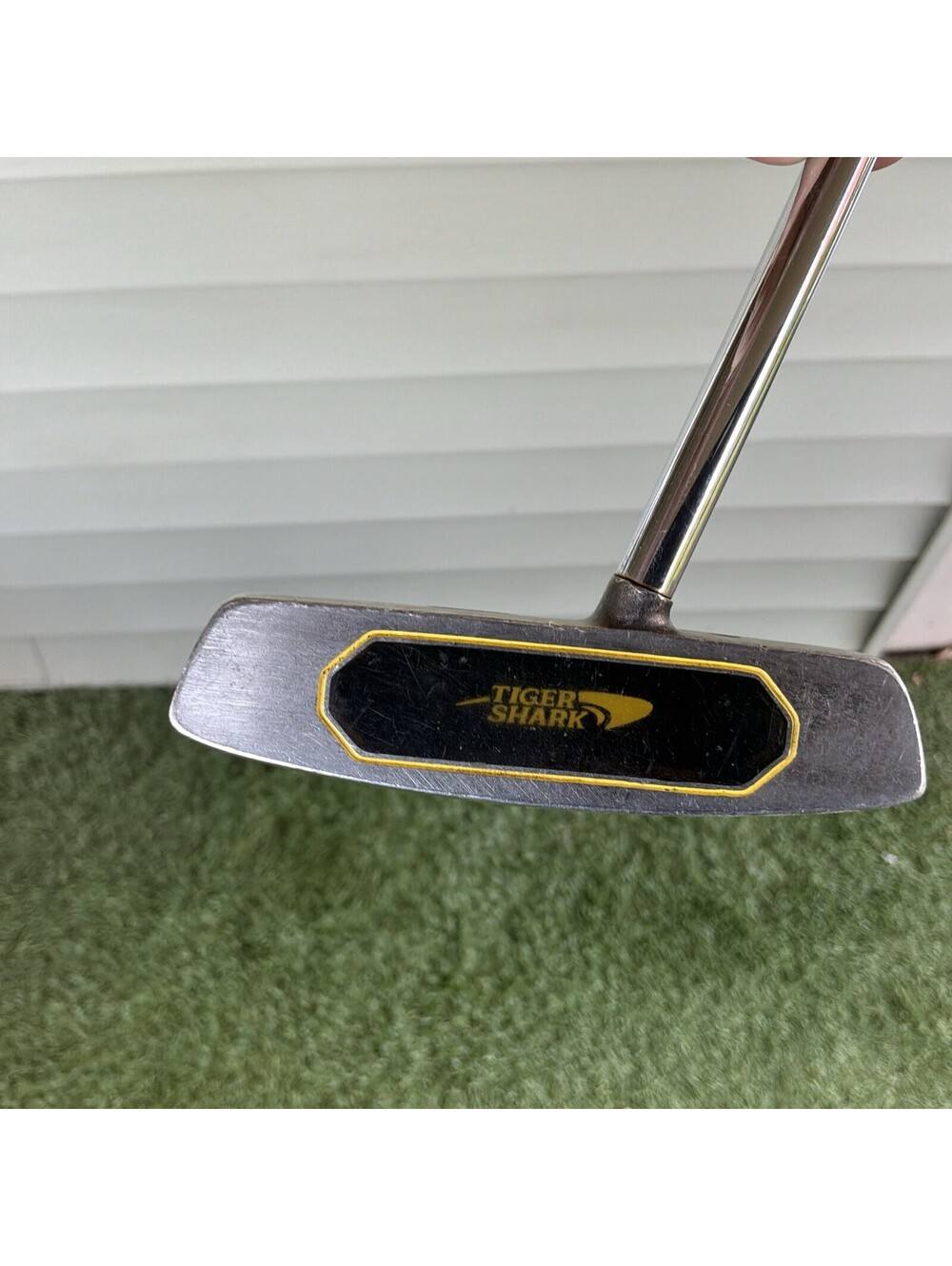 Tiger Shark Great White GW-7 Putter RH Steel ~35" Jumbo Grip Used Golf Club